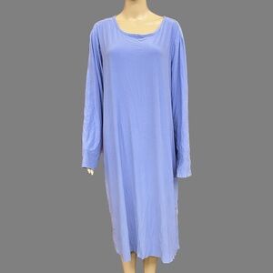 Blue Long Sleeve Maxi Dress Size 3X